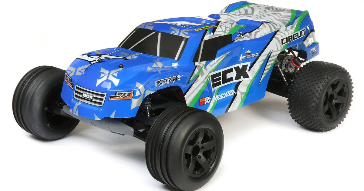 Second choice of cheap RC cars. ECX Circuit 1/10 scale 2WD truck ready to run.