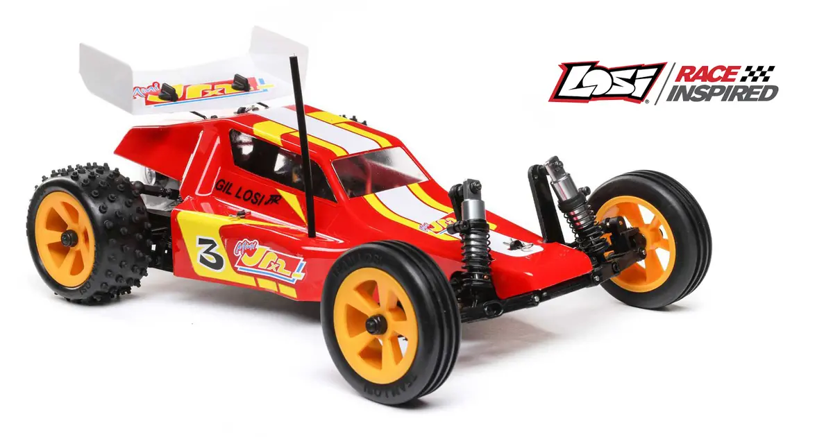 Fifth choice of cheap RC cars. Team Losi JRX2 1/16 2WD Buggy ready to run.